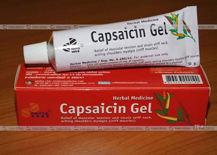 Thuốc chữa viêm khớp và trị đau tại chỗ Capsaicin