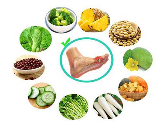 Người bị gout nên có chế độ ăn uống lành mạnh