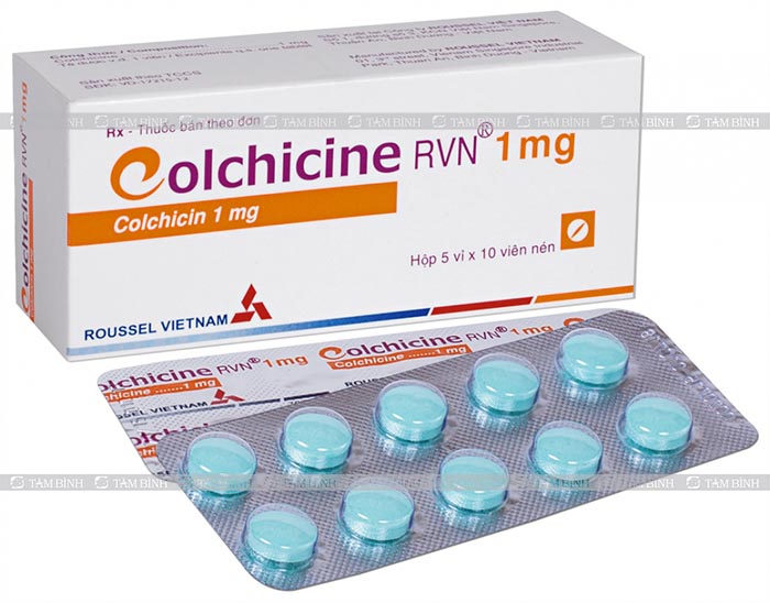 Colchicine thường được chỉ định trong điều trị bệnh gout