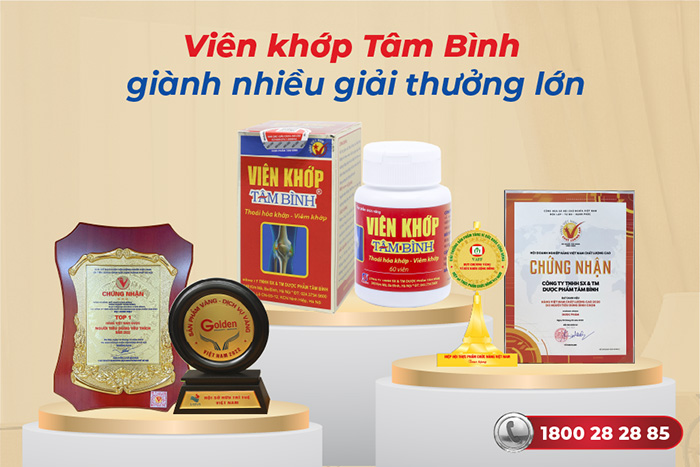 giải thưởng của Viên khớp Tâm Bình