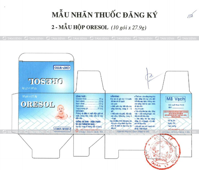 Thuốc Oresol Hóa dược Việt Nam 27.9g