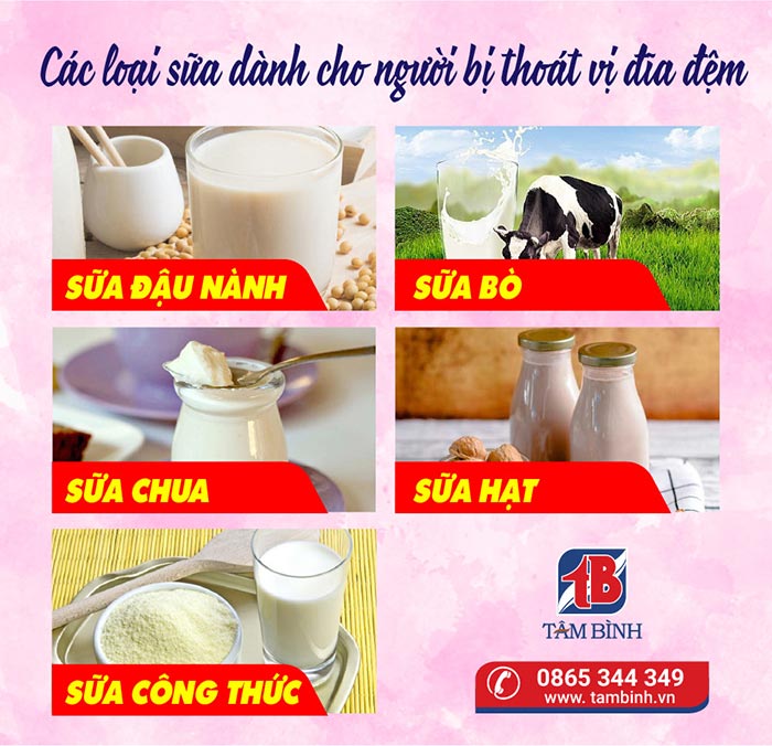 Các loại sữa cho người thoát vị đĩa đệm