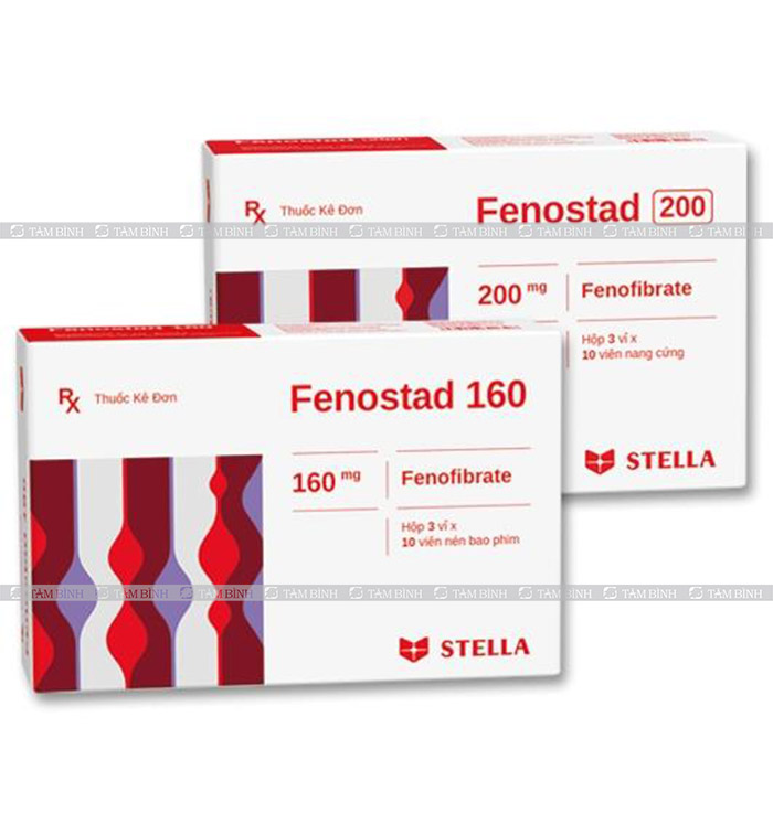 Thuốc giảm mỡ máu Fenostad 160-200
