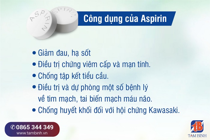 Công dụng của thuốc Aspirin