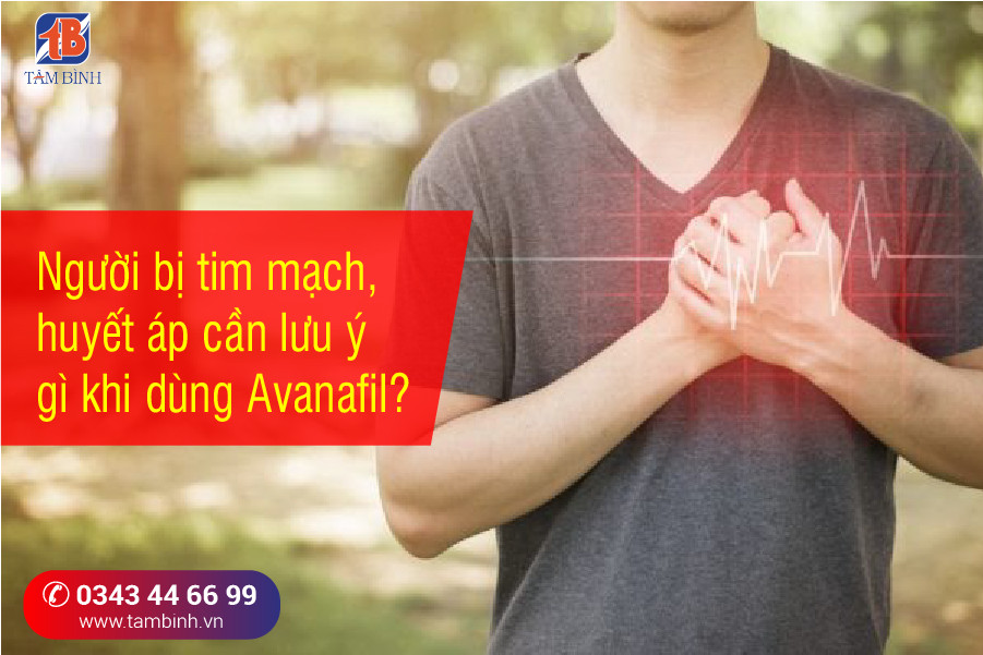 hướng dán dùng avanafil cho người tim mạch, huyết áp