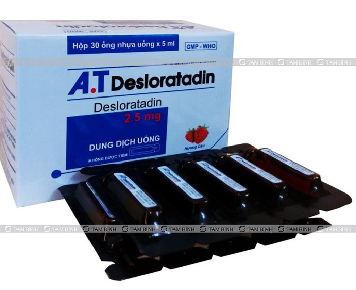 Thuốc desloratadin được sử dụng phổ biến trong điều trị dị ứng mề đay