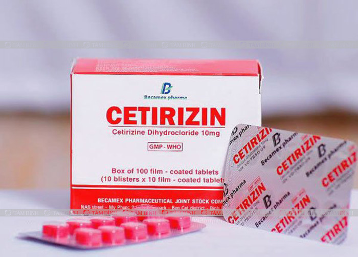 thuốc chữa mẩn ngứa Cetirizin