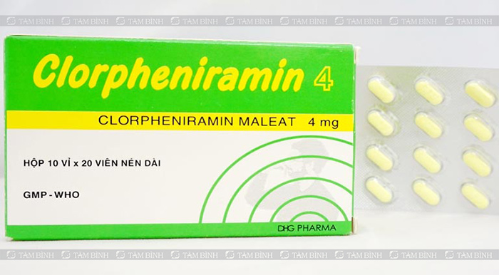 Thuốc chữa dị ứng mẩn ngứa Chlorpheniramin