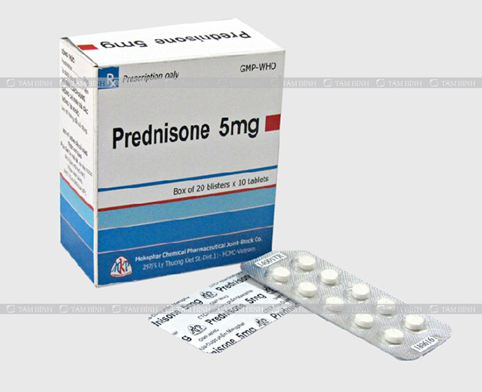thuốc trị mẩn ngứa Prednisolon