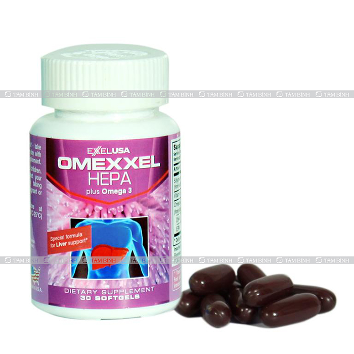 Omexxel Hepa được quảng cáo là có công dụng hỗ trợ bổ gan, giải độc gan