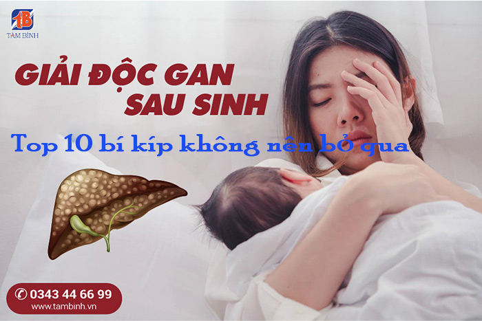 giải độc gan sau sinh 