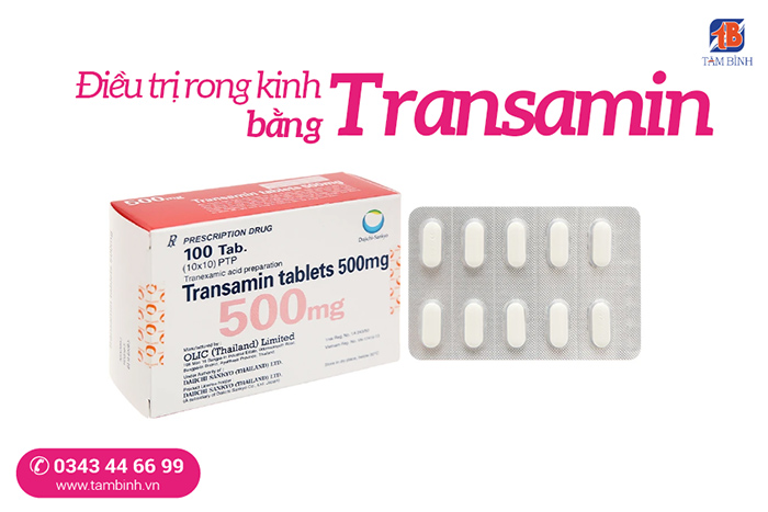 điều trị rong kinh bằng thuốc Transamine