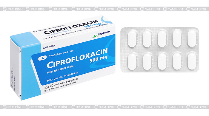 Ciprofloxacin chữa viêm đại tràng