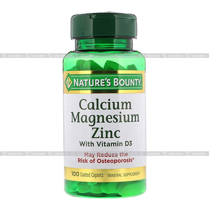 Nature’s Bounty Calcium Magnesium Zinc trị đau khớp gối của Mỹ