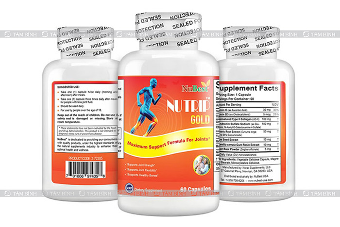 Nutrip Gold NuBest knee pain support tablet