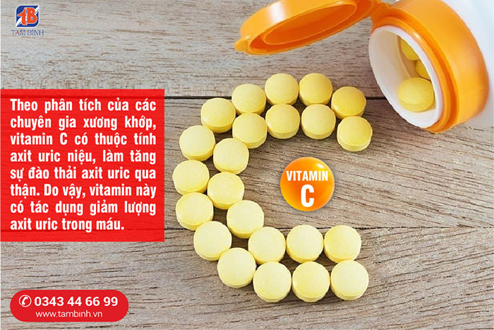 Người bị gout hoàn toàn có thể sử dụng vitamin C