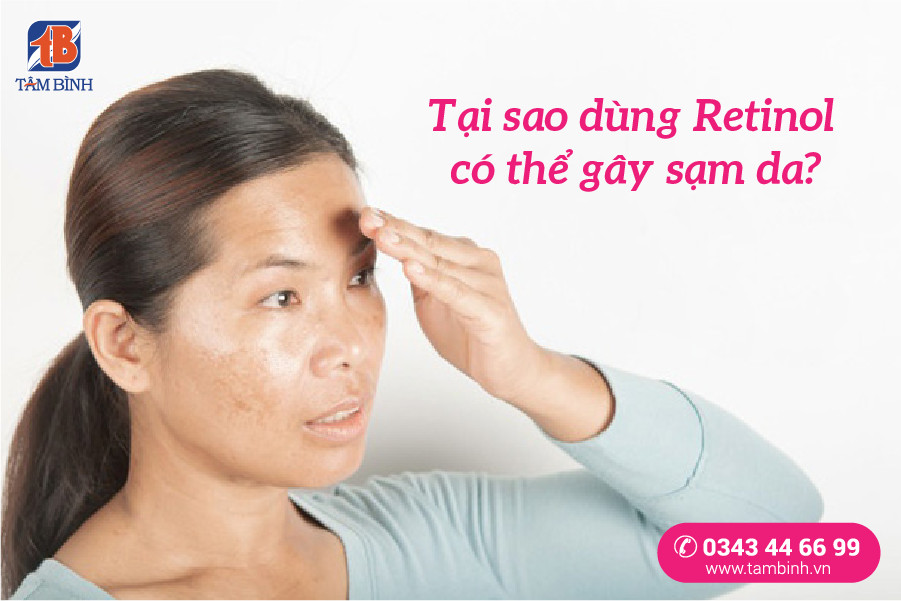 tại sao xài retinol bị sạm da