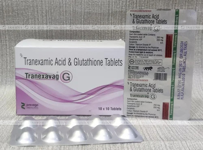 thuốc axit tranexamic trị tăng sắc tố da