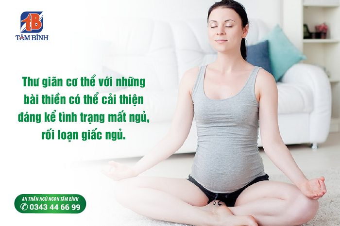 Thiền giúp cải thiện mất ngủ ở bà bầu