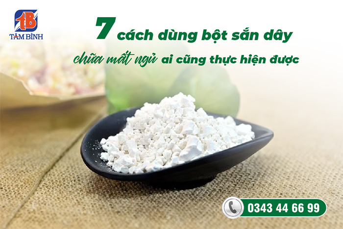 bột sắn dây chữa mất ngủ