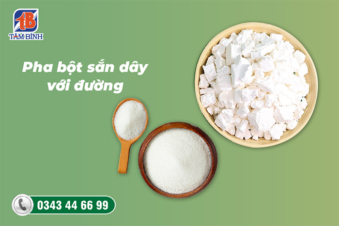 Pha bột sắn dây với đường chữa mất ngủ