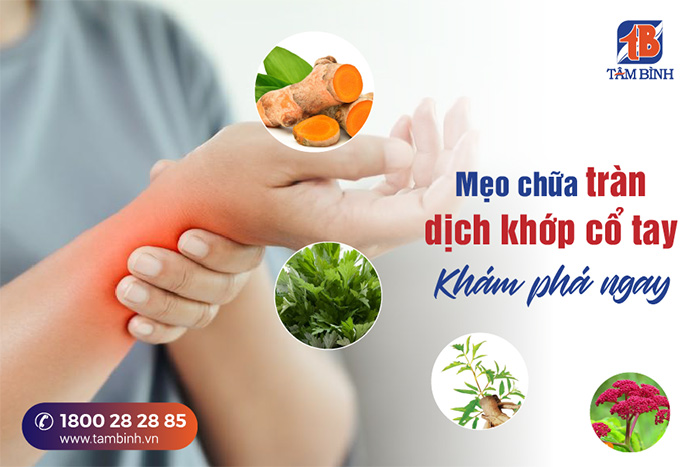 ưu điểm của mẹo chữa tràn dịch khớp cổ tay