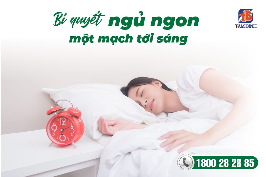 bí quyết ngủ ngon tới sáng