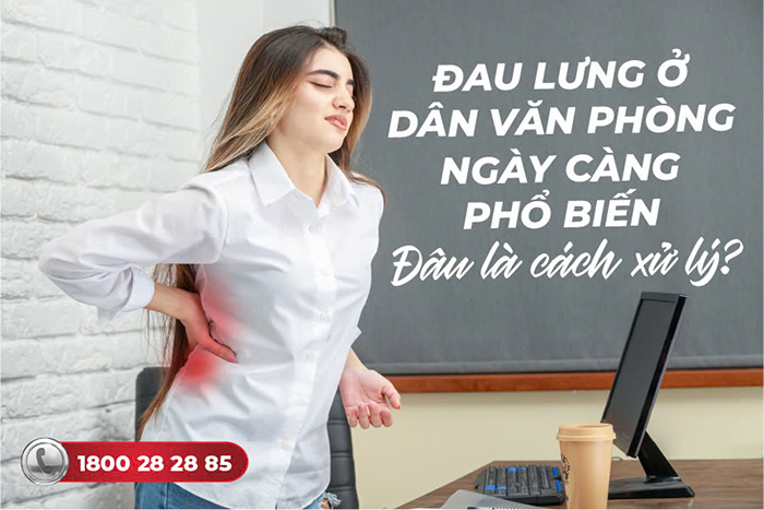 đau lưng ở dân văn phòng