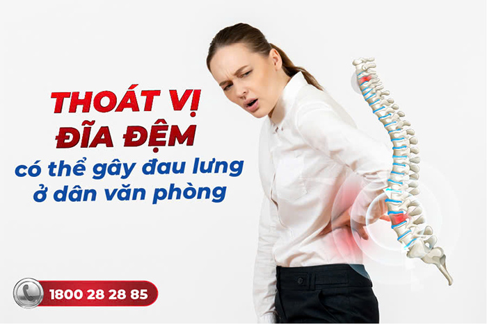 Hệ quả của bệnh lý xương khớp gây đau lưng ở dân văn phòng