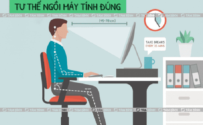 Cách giảm đau lưng cho dân văn phòng