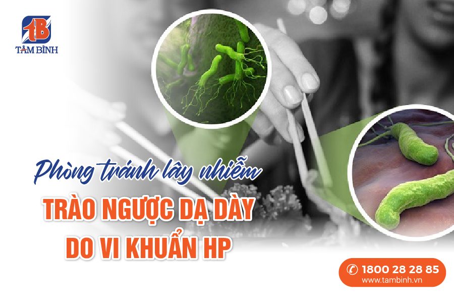 phòng tránh lây nhiễm trào ngược dạ dày do vi khuẩn HP