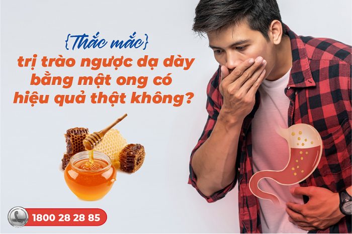 trị trào ngược dạ dày bằng mật ong