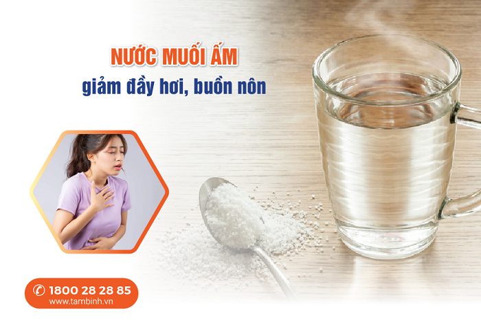 Trào ngược dạ dày uống nước muối ấm 