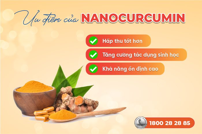 Ưu điểm nổi bật của Nanocurcmin 