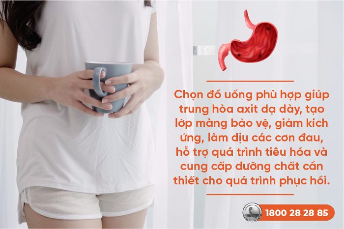 Viêm loét dạ dày tá tràng nên uống nước gì giúp giảm đau nhanh?