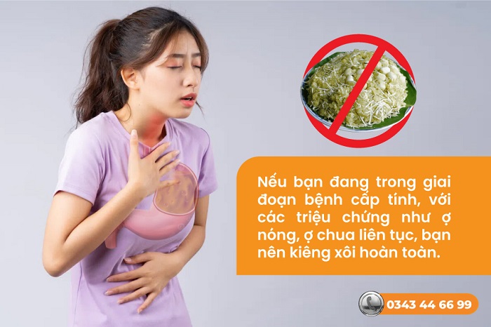 Trào ngược dạ dày ăn xôi được không? Top 3 điều cần tránh