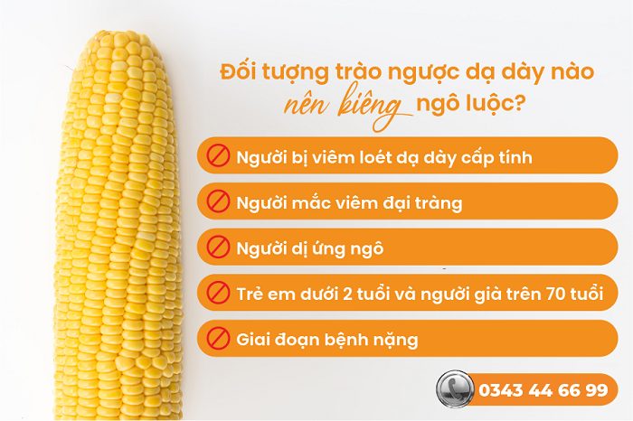 Trào ngược dạ dày ăn ngô luộc được không? Cách ăn an toàn nhất