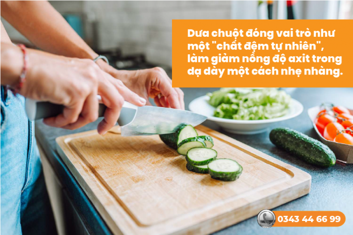 Trào ngược dạ dày có nên ăn dưa chuột không? Hướng dẫn từ chuyên gia