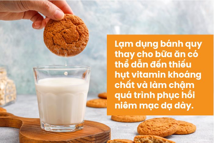 Trào ngược dạ dày ăn bánh quy được không? Xem ngay tránh hại dạ dày