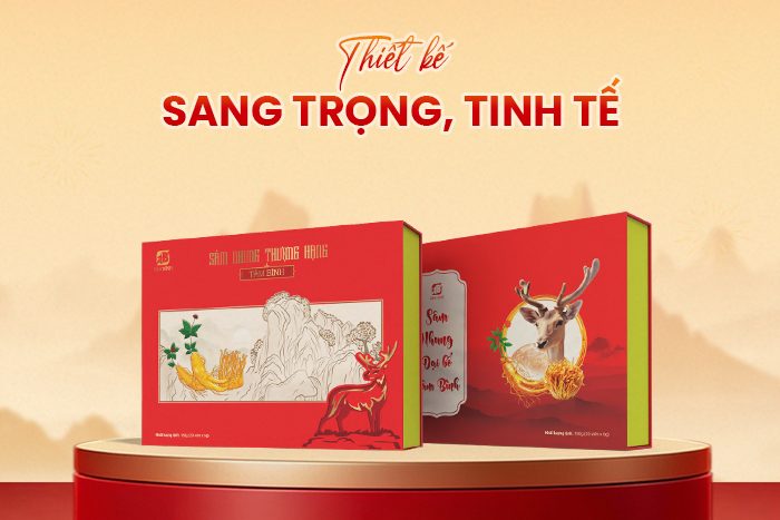 quà sức khỏe Tâm Bình có bao bì sang trọng