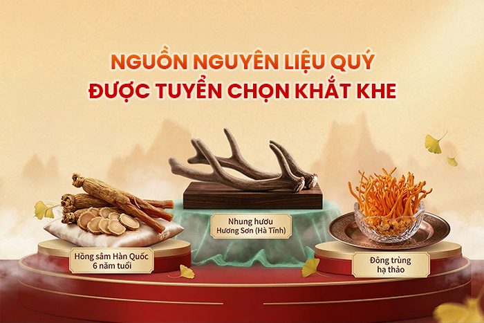 Nguyên liệu tuyển chọn khắt khe