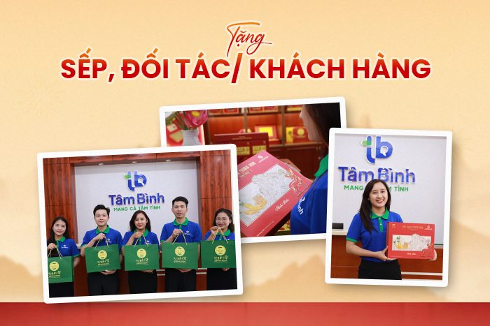 quà sức khỏe Tâm Bình tặng đối tác, khách hàng