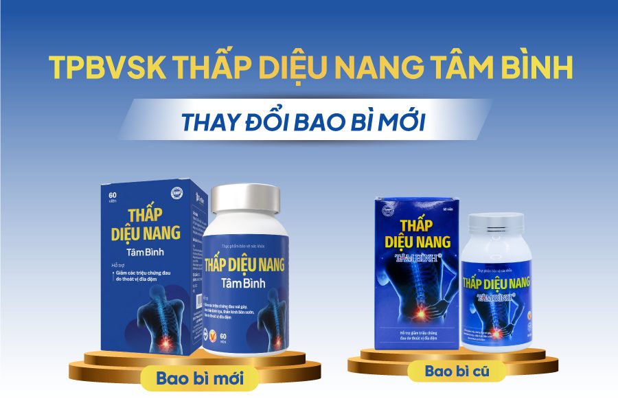 Thông báo thay đổi mẫu mã bao bì sản phẩm Thấp diệu nang Tâm Bình Thông báo thay đổi mẫu mã bao bì sản phẩm Thấp diệu nang Tâm Bình
